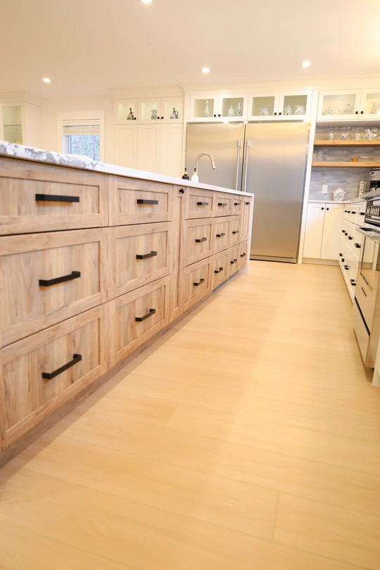Custom kitchen cabinets in a Nova Scotia home